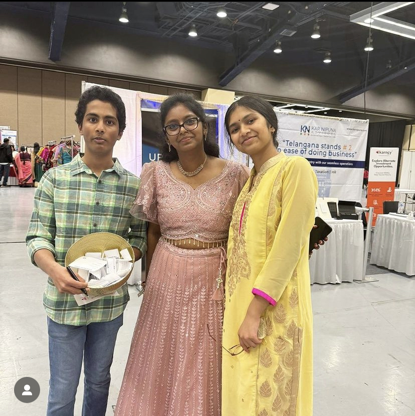 3 people standing